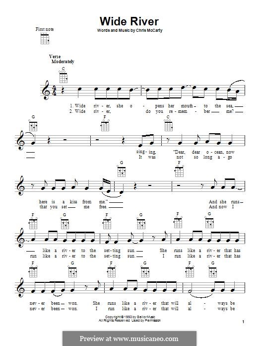 Wide River (The Steve Miller Band): For ukulele by Chris McCarty