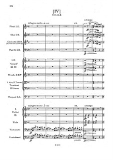 Symphony No.5 in F Major, B.54 Op.76: Movement IV by Antonín Dvořák