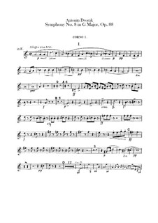Complete Symphony: Horns parts by Antonín Dvořák