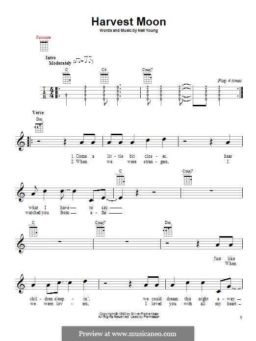 Harvest Moon: For ukulele by Neil Young