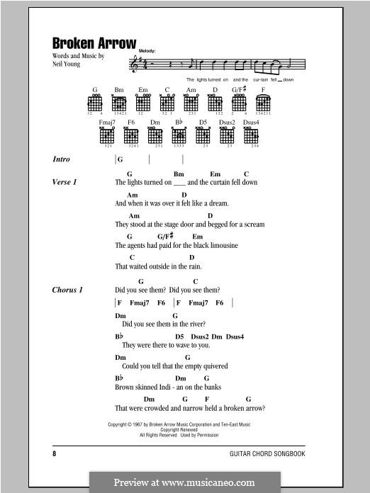 Broken Arrow: Lyrics and chords by Neil Young