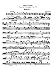 Carnival, B.169 Op.92: Bassoons parts by Antonín Dvořák