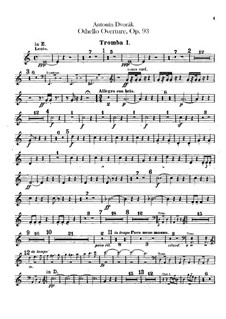 Othello, B.174 Op.93: Trumpets parts by Antonín Dvořák