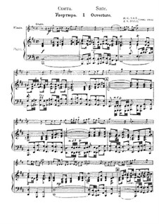 Overture: For flute and piano by Johann Sebastian Bach