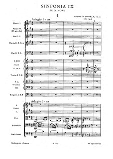 Movement I: Full score by Antonín Dvořák