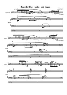 Bexec for Bass Clarinet and Organ, MVWV 1047: Bexec for Bass Clarinet and Organ by Maurice Verheul
