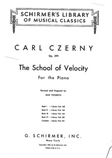 Exercises No.1-10: For piano by Carl Czerny