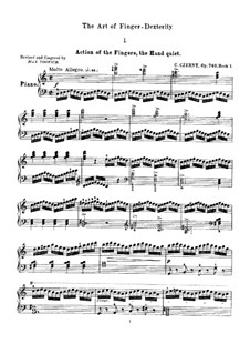Exercises No.1-8: For piano by Carl Czerny