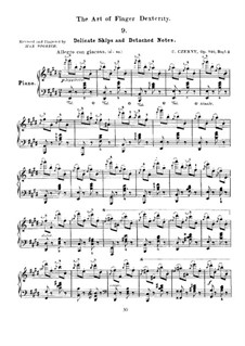 Exercises No.9-16: For piano by Carl Czerny