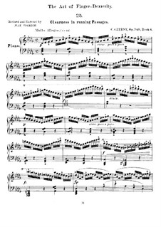 Exercises No.25-32: For piano by Carl Czerny