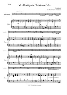 Mrs Hooligan's Christmas Cake: For alto clarinet and piano by folklore