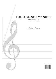 For Elise, WoO 59: Vocal score by Ludwig van Beethoven