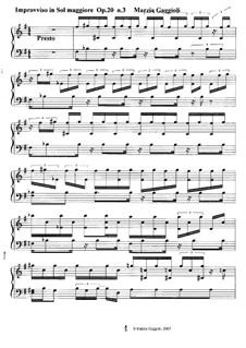 Improvvisos, Op.20: Improvviso No.3 in Sol Maggiore by Marzia Gaggioli