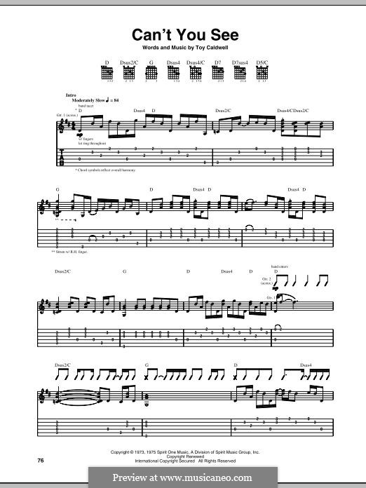 Can't You See (Marshall Tucker Band) by T. Caldwell on MusicaNeo