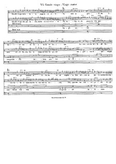 Gaude virgo. Virgo mater: Gaude virgo. Virgo mater by John Dunstable