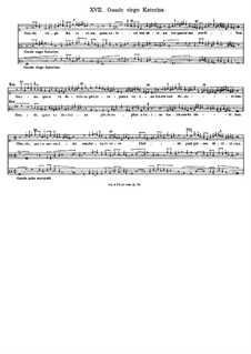Gaude virgo Katerina: Gaude virgo Katerina by John Dunstable