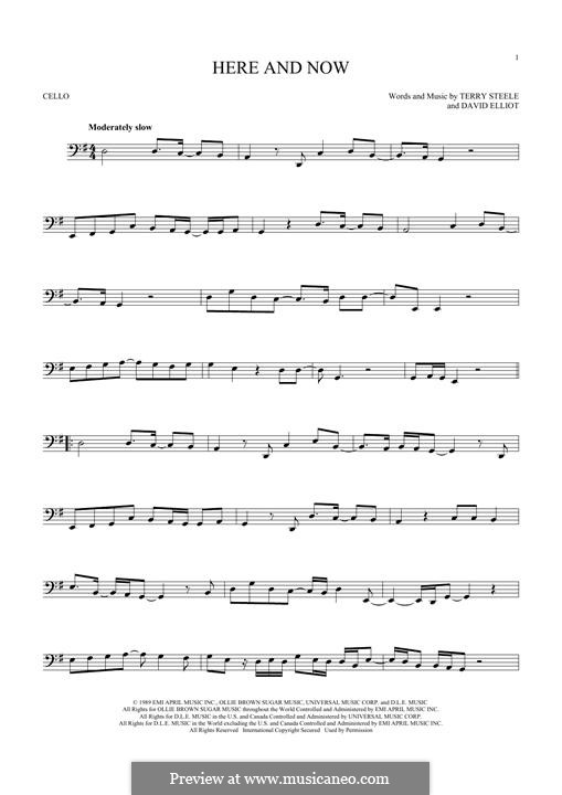 Here and Now (Luther Vandross): For cello by David Elliot, Terry Steele