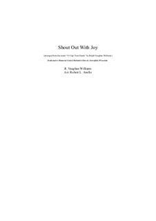 Shout Out With Joy! (Based on Motet 'O Clap Your Hands'): Instrument parts by Ralph Vaughan Williams