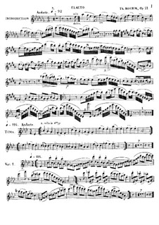 Fantasia on Aria by F. Schubert, Op.21: Solo part by Theobald Boehm