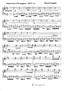 Improvvisos, Op.27: Improvviso No.1 in Fa Maggiore by Marzia Gaggioli