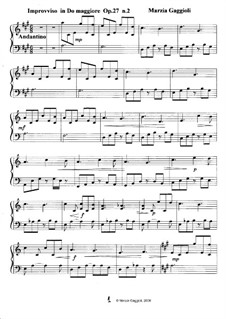 Improvvisos, Op.27: Improvviso No.2 in Do Maggiore by Marzia Gaggioli