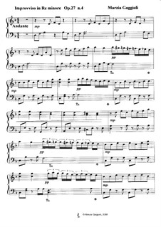 Improvvisos, Op.27: Improvviso No.4 in Re Minore by Marzia Gaggioli