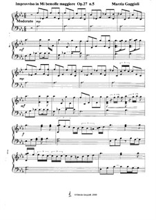 Improvvisos, Op.27: Improvviso No.5 in Mi Bemolle Maggiore by Marzia Gaggioli