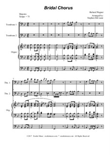 Bridal Chorus: Trombone duet - organ accompaniment by Richard Wagner