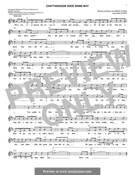 Chattanoogie ShoeShine Boy (Glen Miller) by H. Stone, J