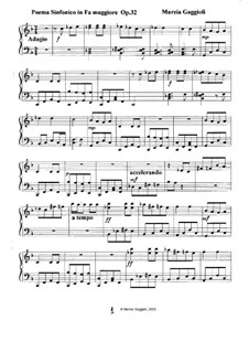 Poema Sinfonico in Fa Maggiore, Op.32: Poema Sinfonico in Fa Maggiore by Marzia Gaggioli