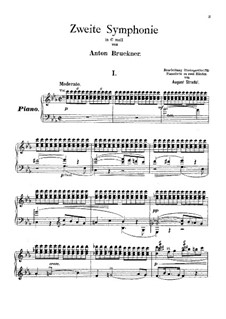 Symphony No.2 in C Minor, WAB 102: Arrangement for piano by Anton Bruckner