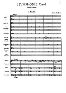Symphony No.1 in C Minor, WAB 101: Movement I by Anton Bruckner