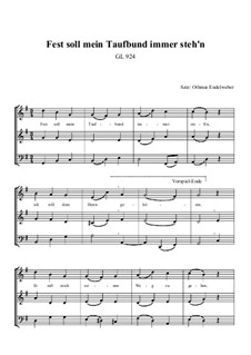 Fest Soll Mein Taufbund Immer Steh N By Folklore Sheet Music On Musicaneo