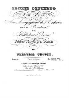 Complete Concerto: Strings parts by Frédéric Chopin