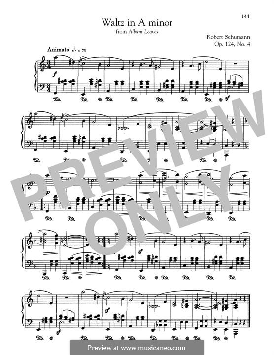 Album Leaves, Op.124: No.4 Waltz by Robert Schumann