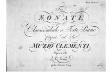 Six Sonatas, Op.25: Sonatas No.4-6 by Muzio Clementi