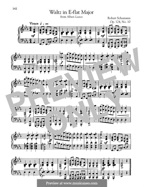 Album Leaves, Op.124: No.10 Waltz by Robert Schumann