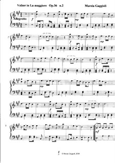 Valzers, Op.36: Valzer No.2 in La Maggiore by Marzia Gaggioli