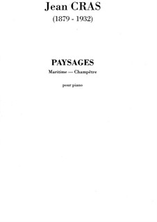 Deux paysages: No.1 Paysage maritime by Jean Cras