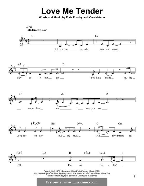 Vocal version: Melody line by Vera Matson