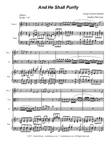 And He Shall Purify: For string quartet by Georg Friedrich Händel