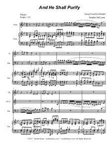 And He Shall Purify: For woodwind quartet by Georg Friedrich Händel