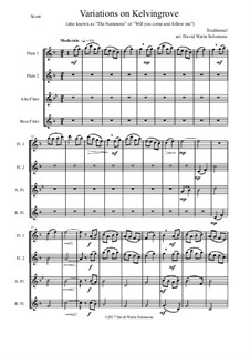 variations on kelvingrove also known as the summons or will you the summons sheet music