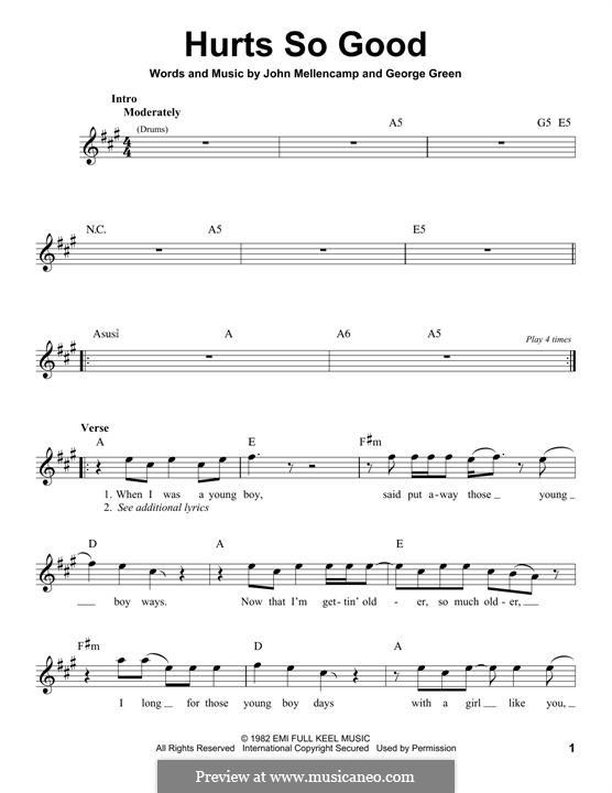 john mellencamp hurts so good lyrics john mellencamp hurts so good lyrics