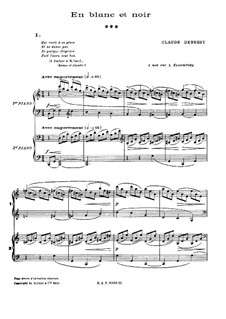 En blanc et noir (In Black and White), L.134: Movement I by Claude Debussy