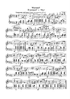 Fantastic Pieces, Op.12: No.3 Warum (Why) by Robert Schumann