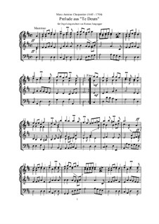 Te Deum, H.146: No.1 Prelude, for Organ by Marc-Antoine Charpentier