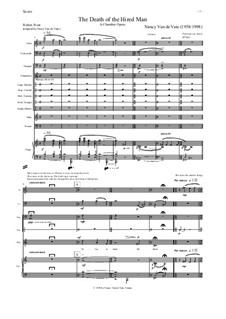 The Death of the Hired Man: Full score by Nancy Van de Vate