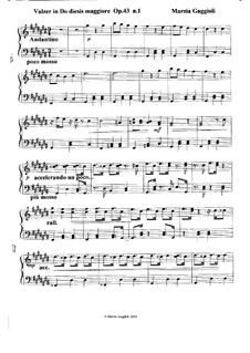 Valzers, Op.43: Valzer No.1 in Do Diesis Maggiore by Marzia Gaggioli
