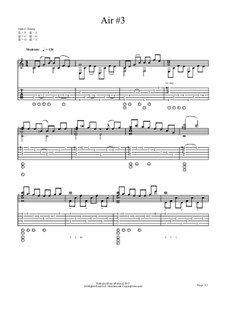 Air No.3 for Open C guitar: Air No.3 for Open C guitar by chenresi